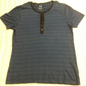 Armani Exchange short sleeve Henley